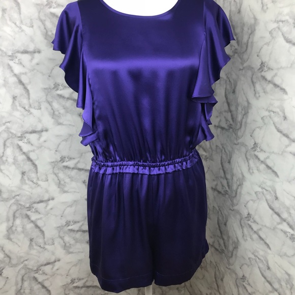 Juliette Longuet Silk Ruffle Romper - Picture 2 of 7